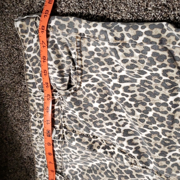 AMERICAN EAGLE Hi-Rise Stretch Jegging Leopard Print Skinny Women's Size 18 - Picture 13 of 13